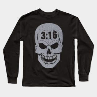 Stone Cold Steve Austin 316 Texas Skull Long Sleeve T-Shirt